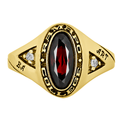 Crimson gold class ring online